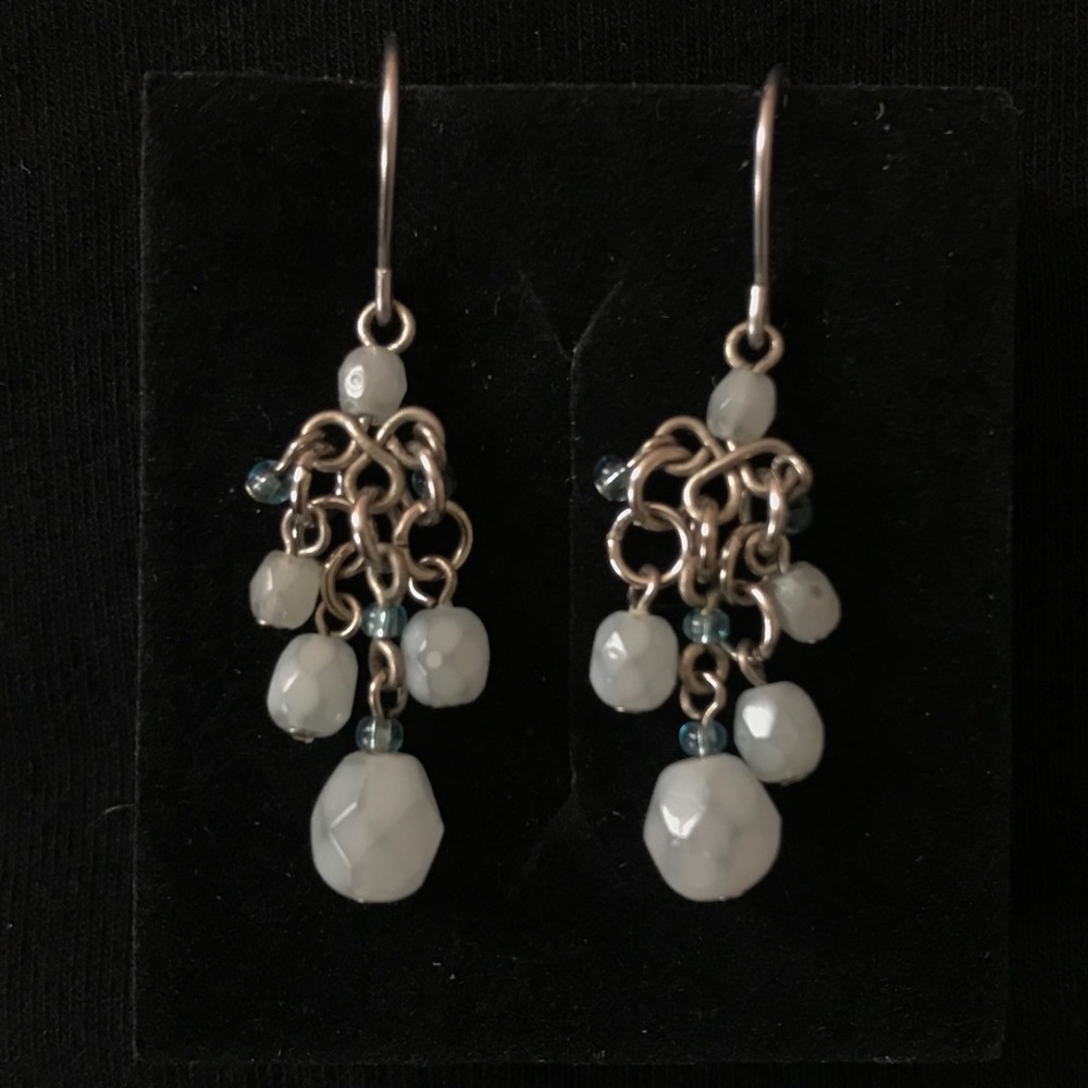 Anthropologie Baby Blue Earrings